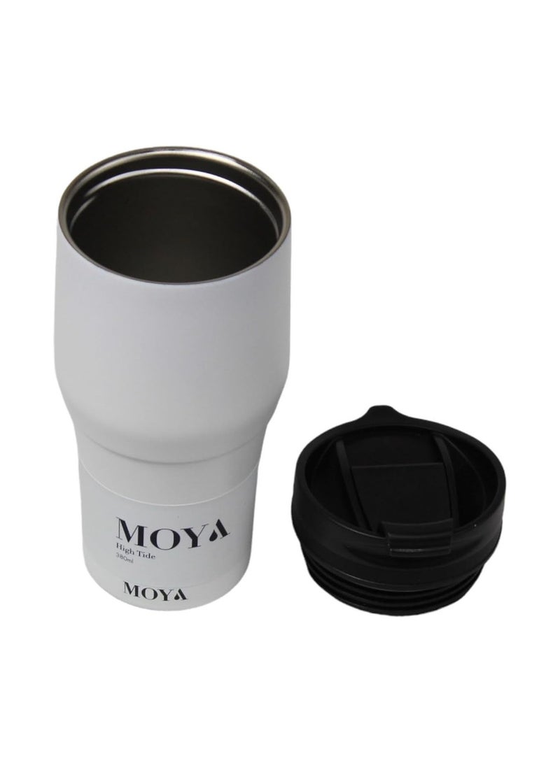 MOYA High Tide 380Ml Travel Coffee Mug Black-White - Image 2