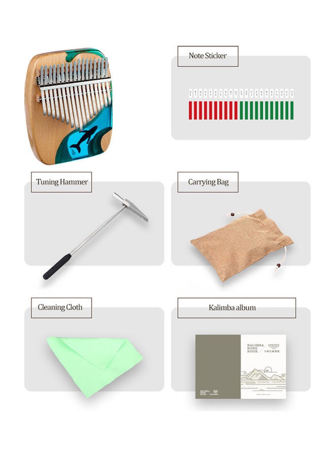 Alyashmac 17-Key Kalimba Thumb Piano - Image 2