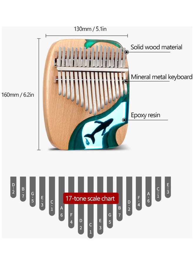 Alyashmac 17-Key Kalimba Thumb Piano - Image 3