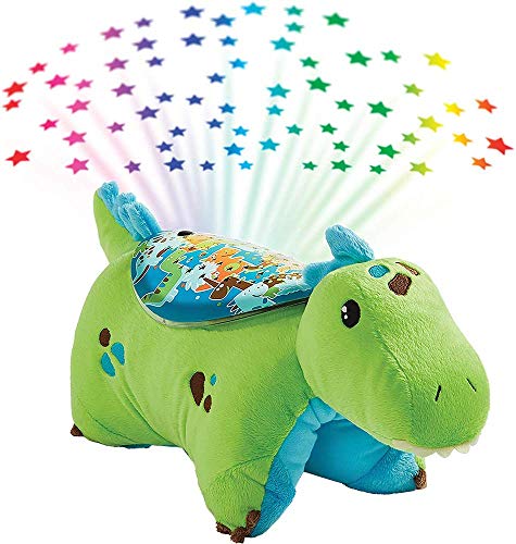 Pillow Pets Sleeptime Lites Green Dinosaur Stuffed Animal Plush Night Light - Image 1