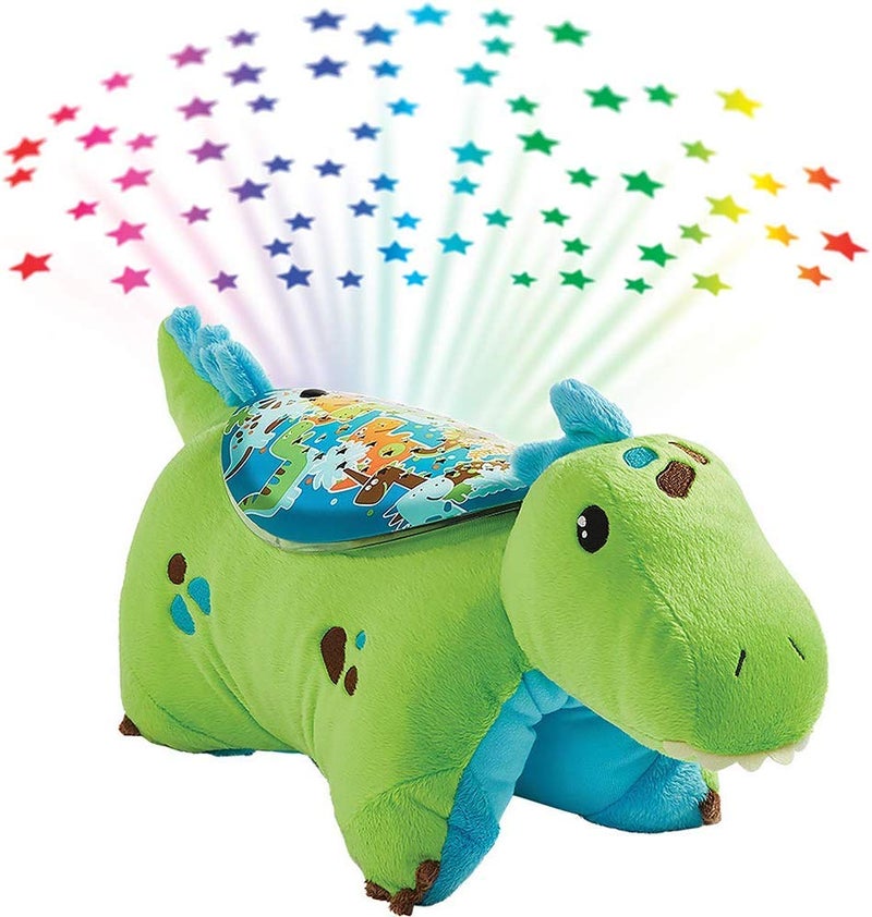 Pillow Pets Sleeptime Lites Green Dinosaur Stuffed Animal Plush Night Light - Image 2