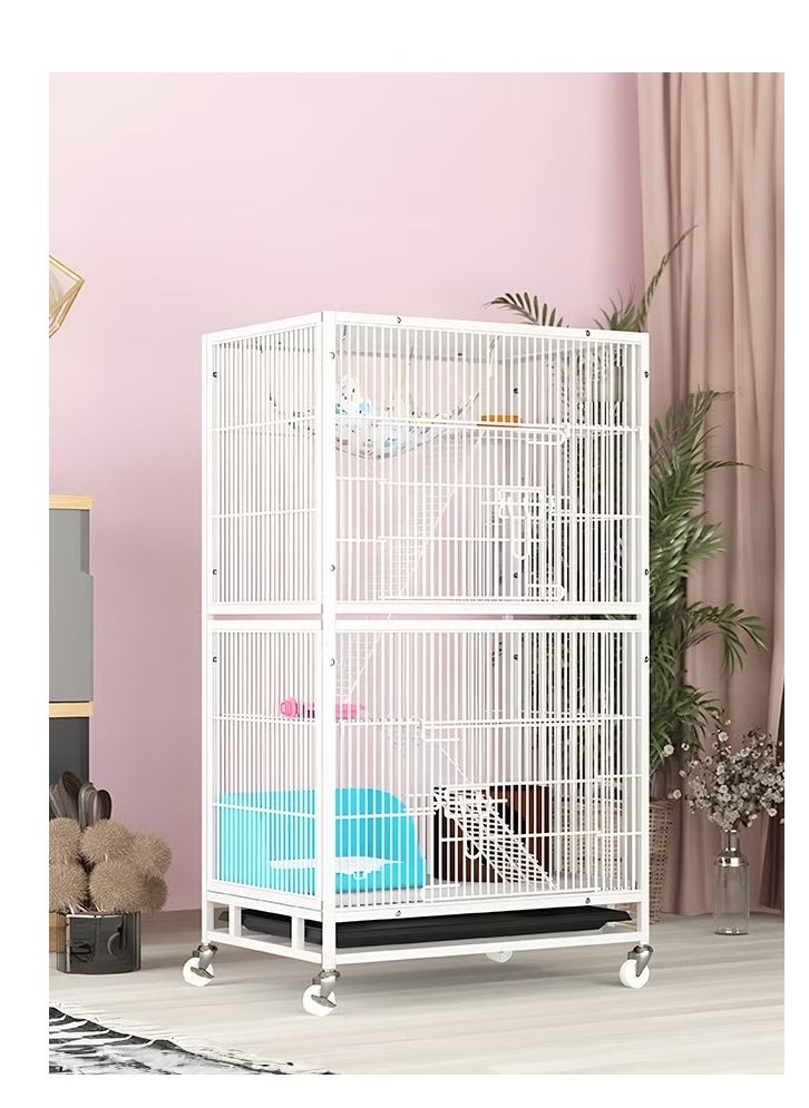 XiuWoo - White Parrot Cages for Large Birds Bird Cage Extra Large Parakeet Parrot Cage for Lovebird Cockatiel Conure Finch with Rolling Stand - Image 1