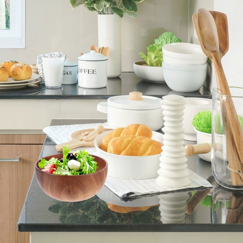 🐾 وعاء سلطة متين للاستخدام مع الأرز والشعيرية والحساء بتشطيب ناعم - Image 4