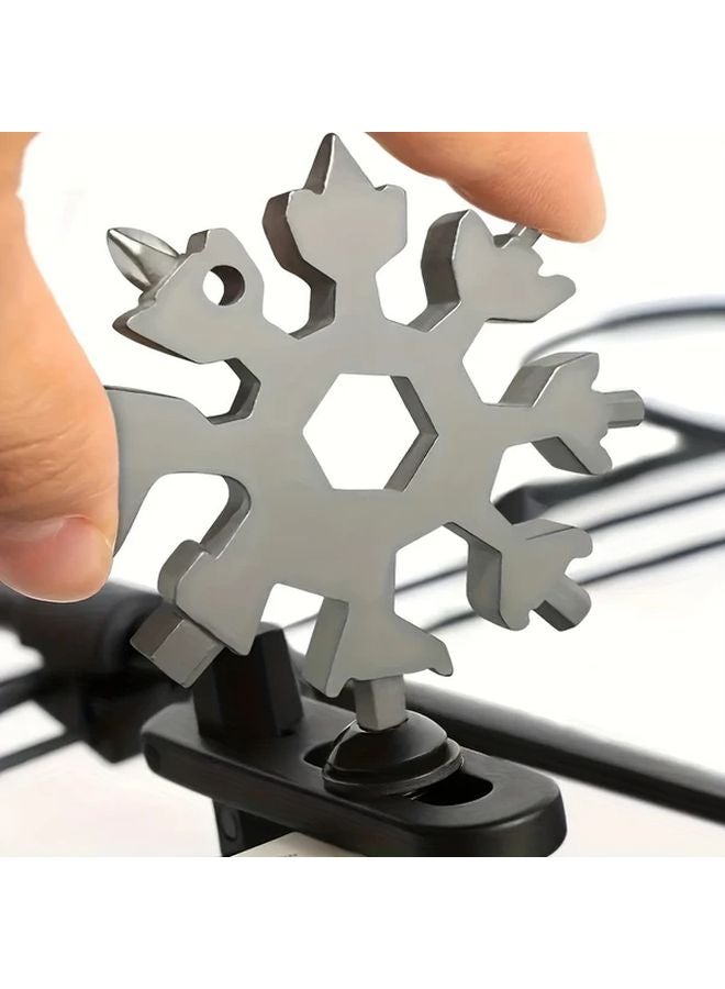 Golden 18 In 1 Snowflake Multi Tool Portable Stainless Steel Hexagon Wrench - Image 2