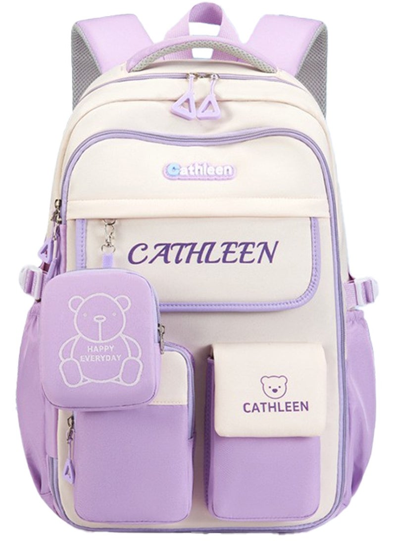 CATHLEEN Kids Backpack Girls And Boys Lightweight Elementary Schoolbag Large Capacity School Laptop Bookbags For Teens Students - Image 1
