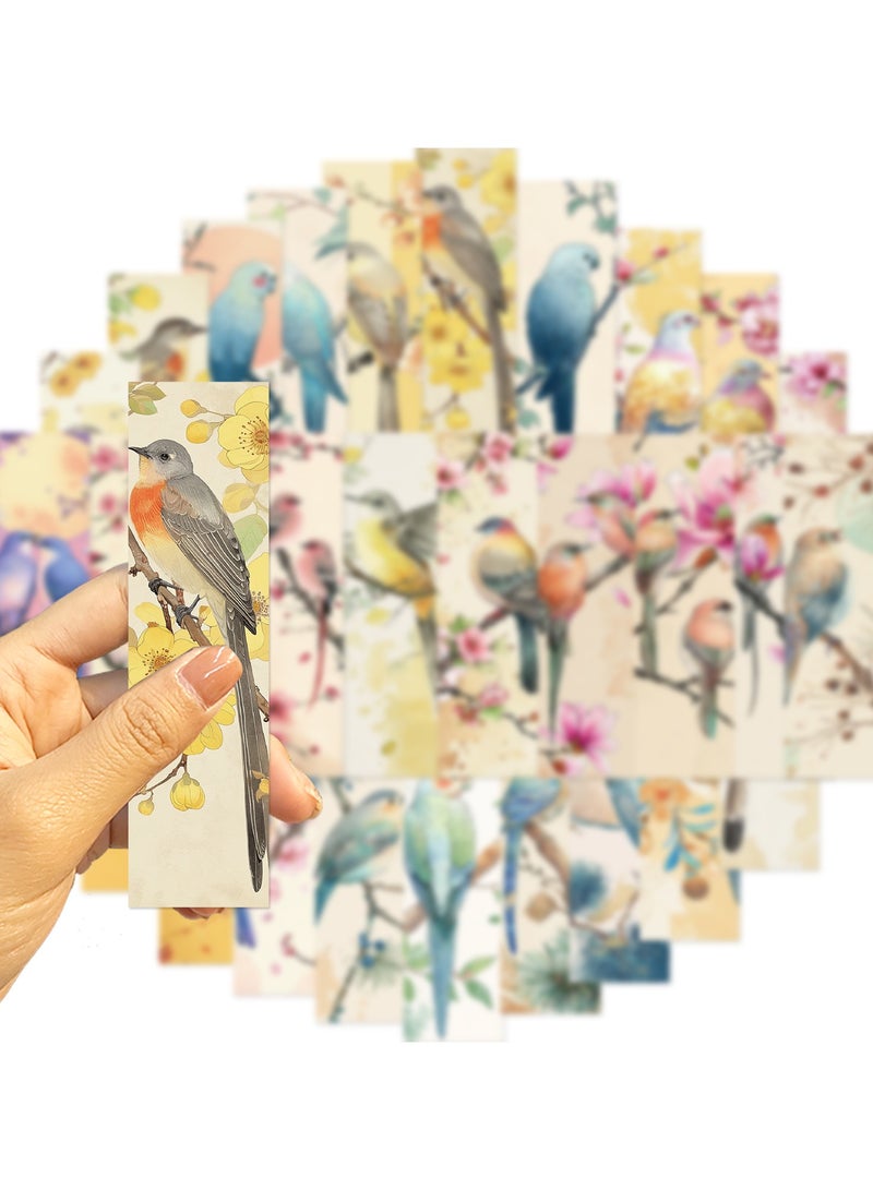 Generic 30Pcs Birds Bookmarks Cute Bookmarks for Kids Animal Fun Bookmarks for Students, Teens, Birds Lovers, 30 Styles - Image 2