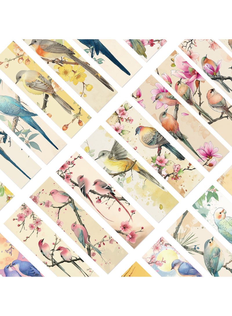 Generic 30Pcs Birds Bookmarks Cute Bookmarks for Kids Animal Fun Bookmarks for Students, Teens, Birds Lovers, 30 Styles - Image 3