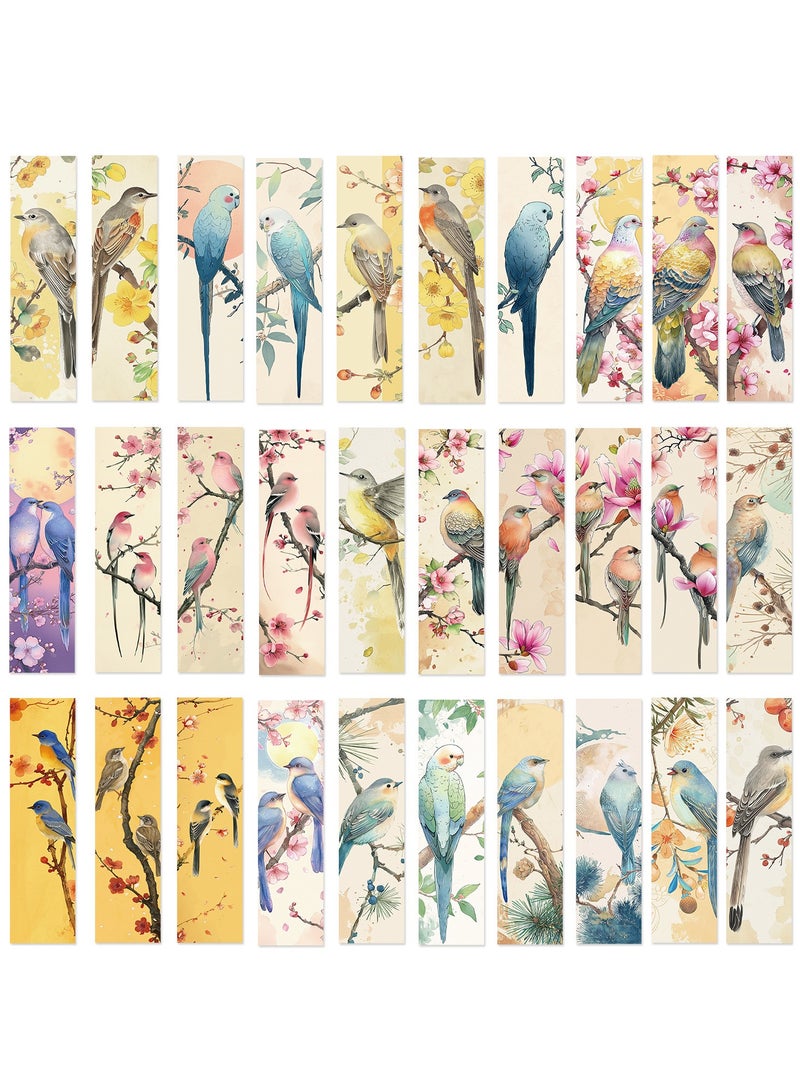 Generic 30Pcs Birds Bookmarks Cute Bookmarks for Kids Animal Fun Bookmarks for Students, Teens, Birds Lovers, 30 Styles - Image 1