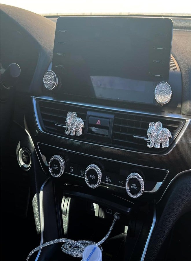 TLIFORT Climate Control Switch Knob Touch Screen Button Bling for Honda Accord Sedan Inspire Touring Sport EX EX-L LX 10th 2018-2022(5pcs) - Image 3