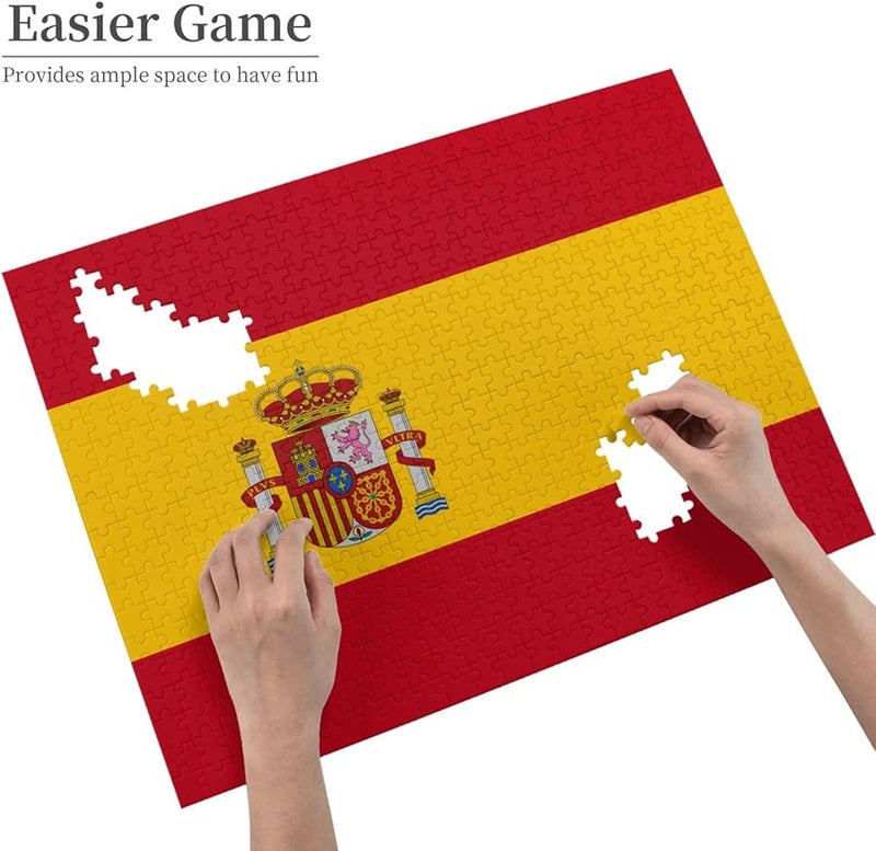 Spanish Flag Jigsaw Puzzle 500 Pieces For Adults Home Decor Birthday Party Gift - Image 4