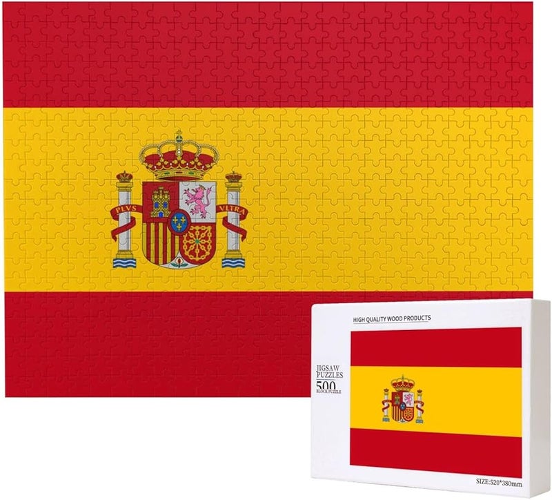 Spanish Flag Jigsaw Puzzle 500 Pieces For Adults Home Decor Birthday Party Gift - Image 2
