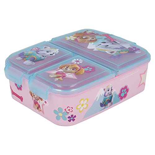 STOR 80720 Multi Box Girl Paw Patrol Sandwich Pot with Multiple Compartments Plastic