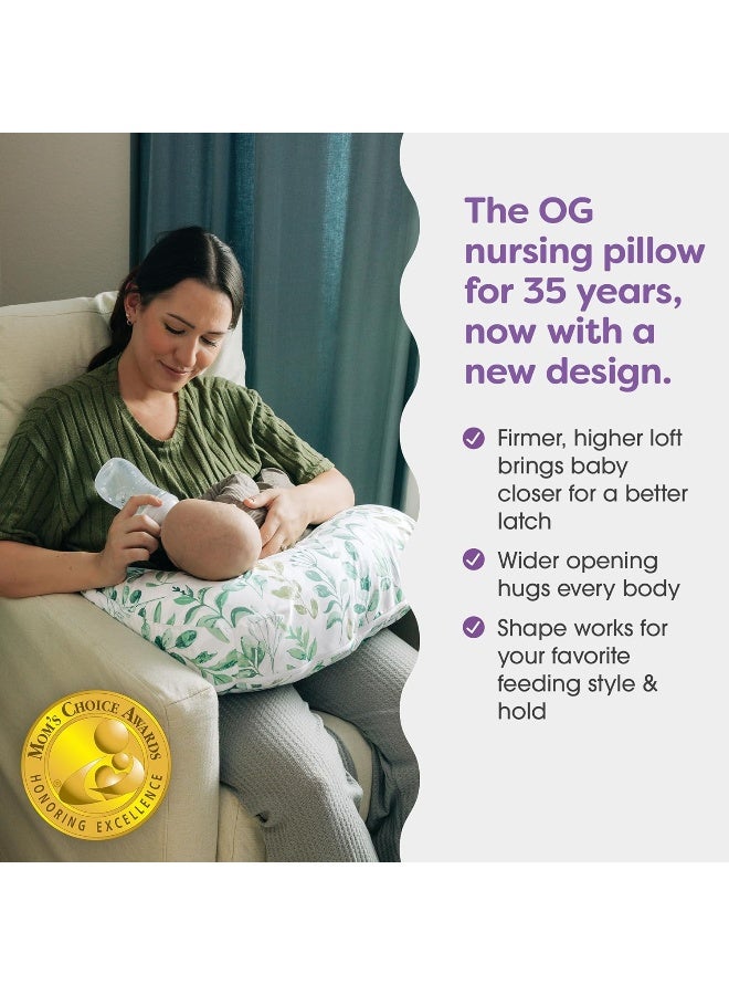 Boppy New Nursing Pillow â€“ Green Sage Leaf - Image 3