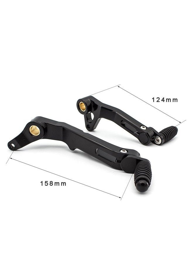 PROCNC Motorcycle Brake Clutch Gear Pedal Lever Pour Fit for Ducati Monster 821 1200 1200R 2014 2015 2016 2017 2018 2019 (Black) - Image 2