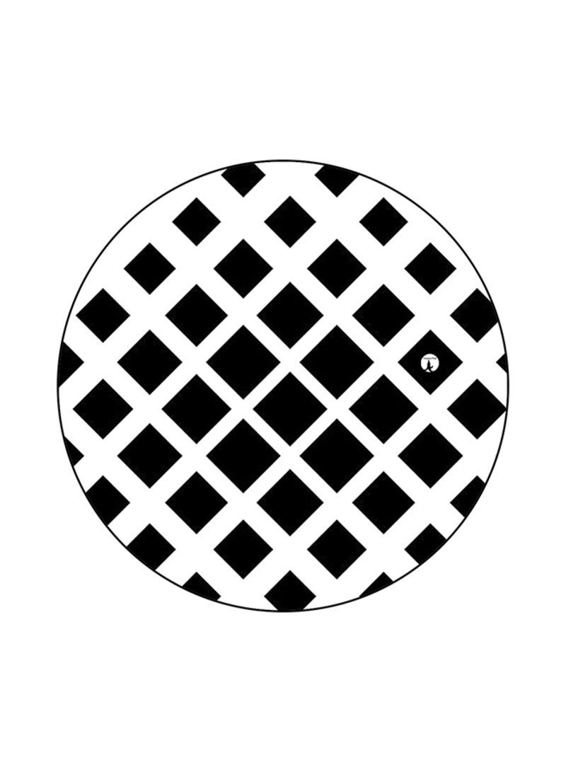 RKN Pattern Printed Mouse Pad White/Black