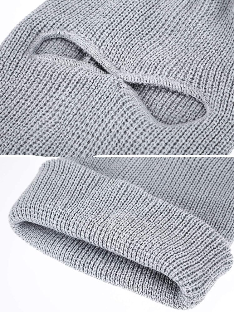 ELECDON 3-Hole Full Face Cover Winter Outdoor Sport Knitted Face Cover Ski Adult Balaclava Headwrap Full Face Mask Motorcycle Cycling Snowboard Gear for Outdoor Sports for Men Women - Image 4