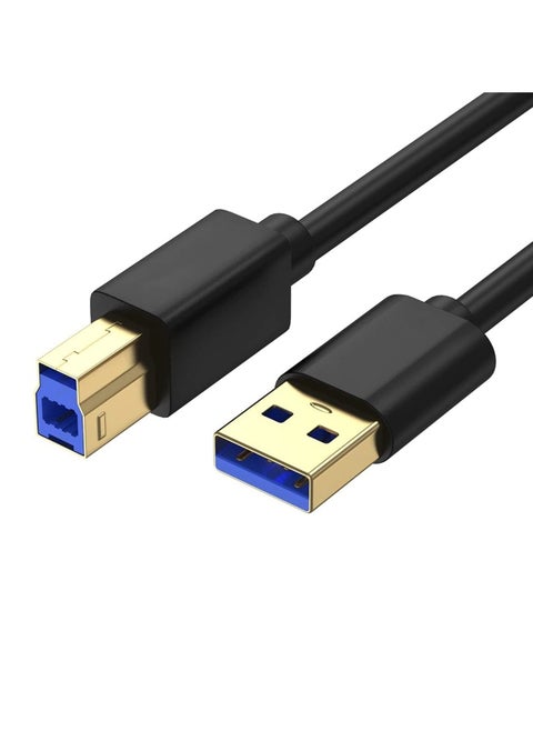 USB 3.0 Type A to Type B Male Cable for Printer Cord - 3m/10ft