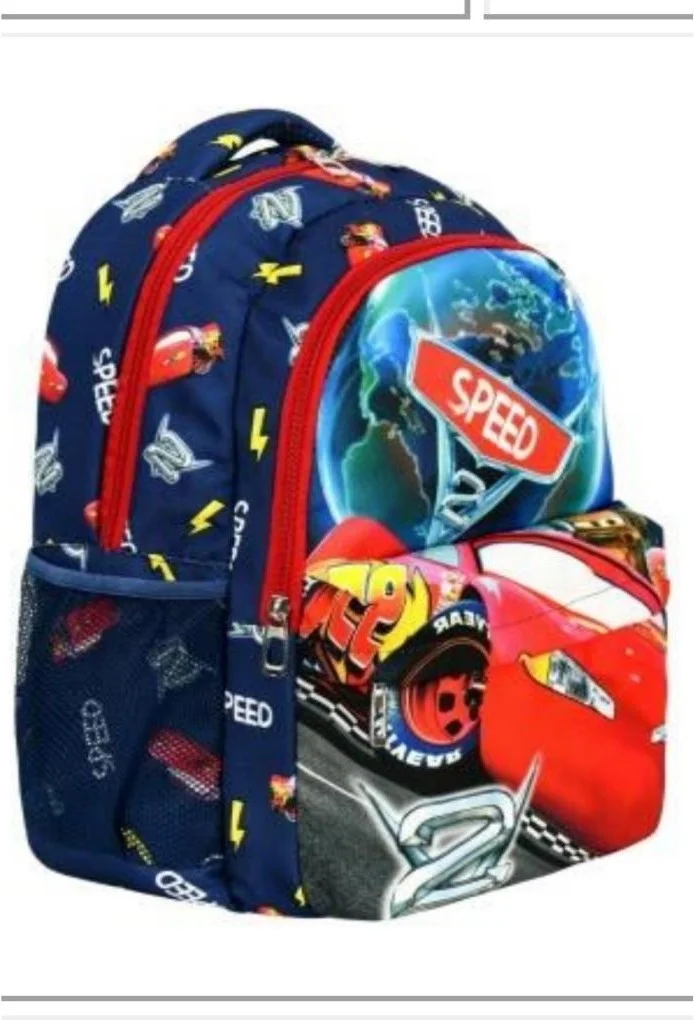 Dzc Kuzenler Avm Dzc Cousins ​​Avm Primary School Cars Children's Backpack Backpack Set of 3 Durable Waterproof