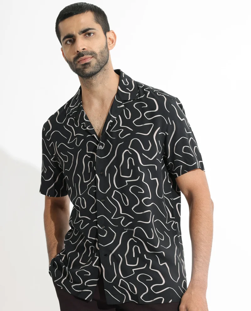 Rare Rabbit Men's Abstract Print Shirt