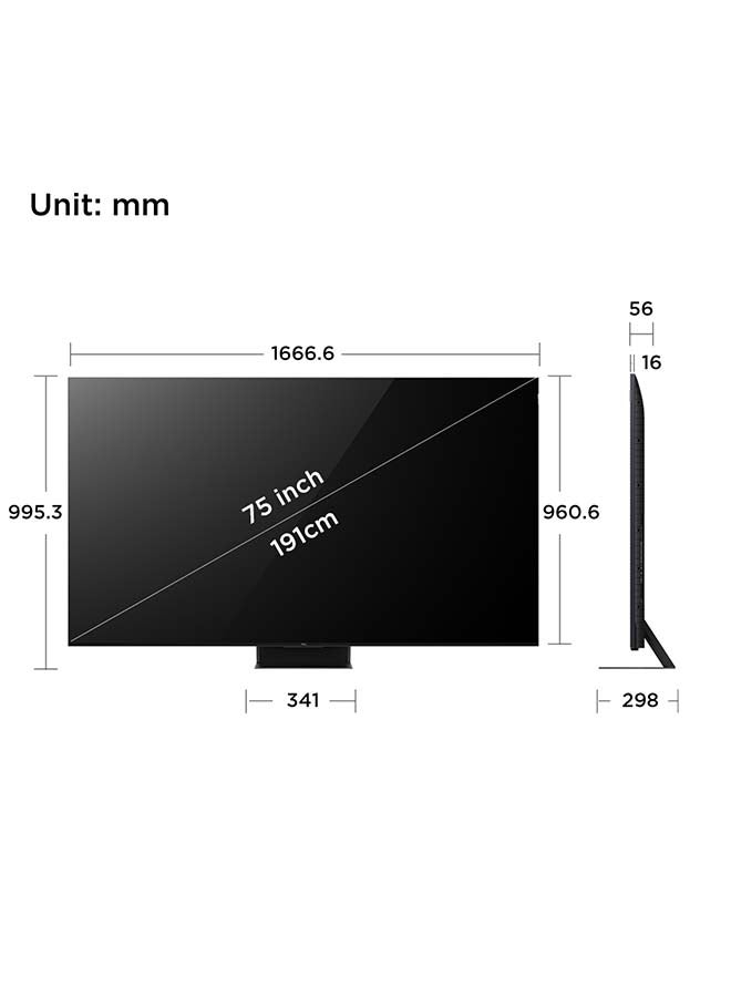 TCL Television 75 Inch Smart TV 4K QD-Mini LED HDR Google TV, 3500nits, ONKYO 2.2.2ch, 144Hz VRR+240Hz DLG, Imax Enhanced, Ultra-slim Design - 1 Year Warranty (2024 Model) 75C855 Black 75C855 Black - Image 5