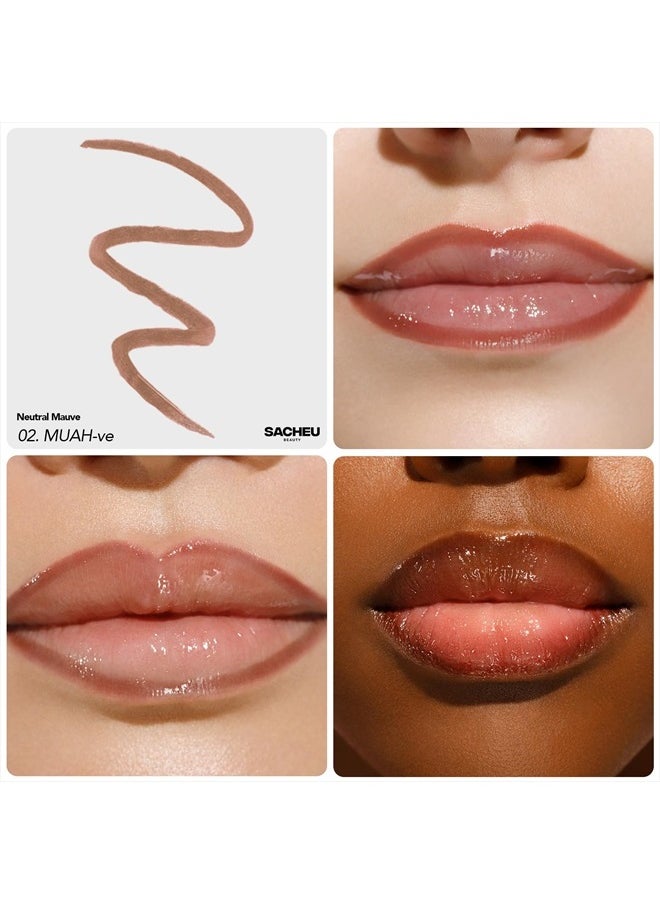 Sacheu Lip Liner Stay-N, Peel Off (02 MUAH-ve) 0.12 Fl Oz (Pack of 1)  - Image 4
