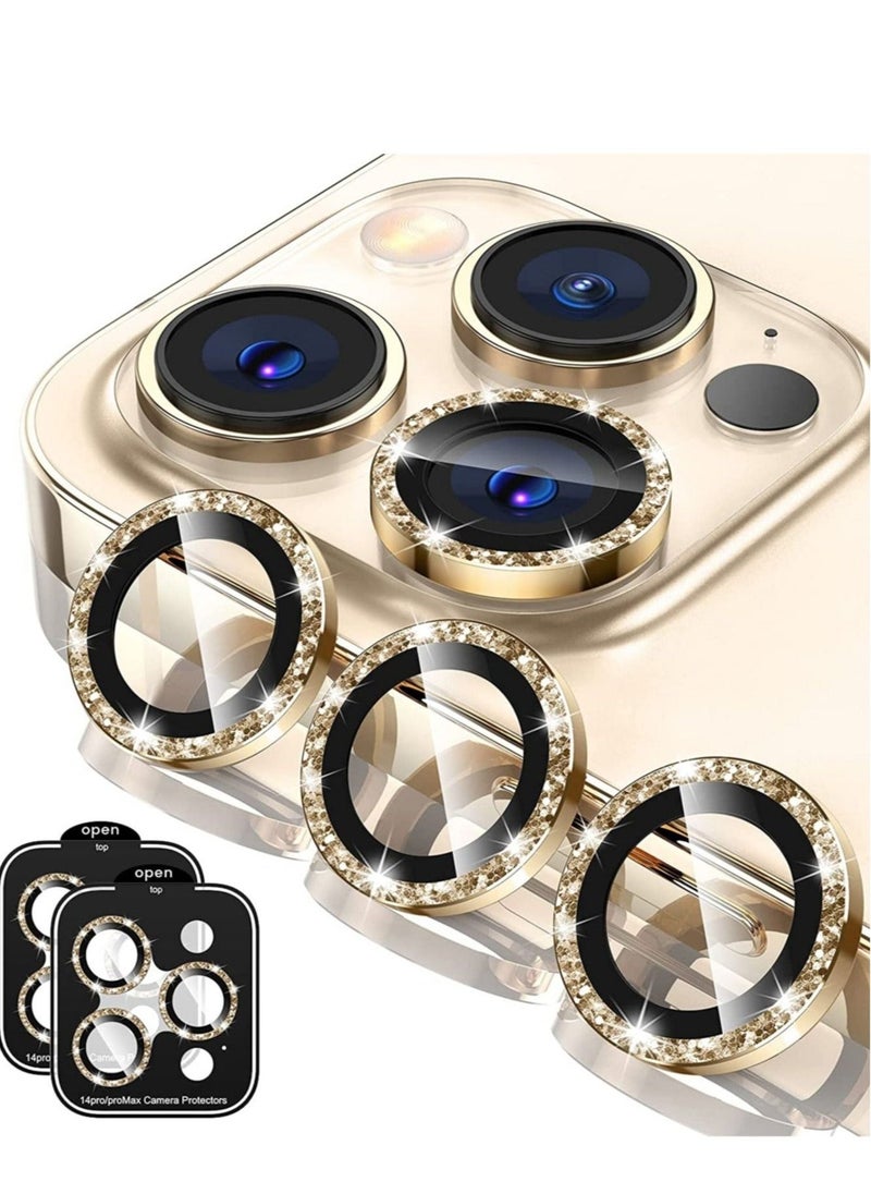 Raxoom iPhone 14 Pro - iPhone 14 Pro Max Camera Lens Protector, 9H Tempered Glass Camera Cover Screen Protector Metal Individual Ring for iPhone 14 Pro 6.1 inch /14 ProMax 6.7 inch 2022 - Image 1