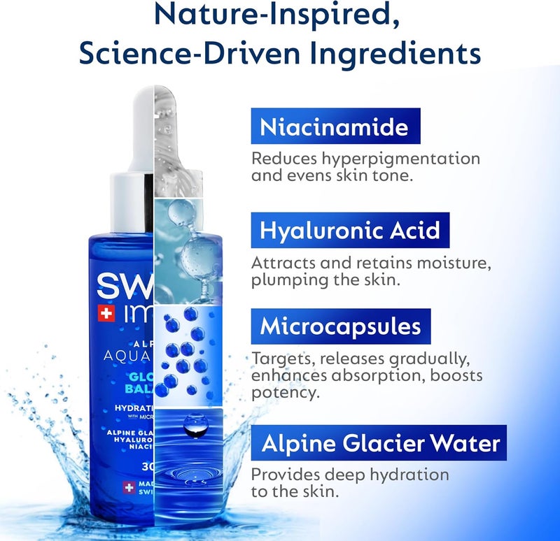 Swiss Image Aquaboost Hydrating Serum with Hyaluronic Acid & Niacinamide - 30ml - Image 3