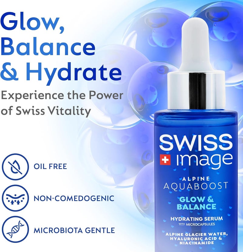 Swiss Image Aquaboost Hydrating Serum with Hyaluronic Acid & Niacinamide - 30ml - Image 2