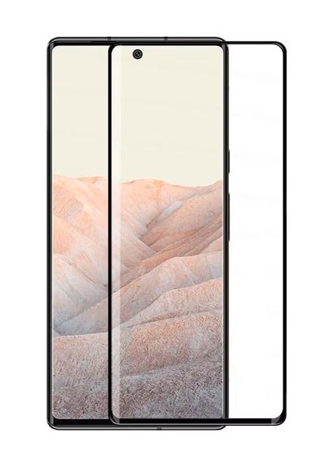 Full Glue Tempered Glass Screen Protector for Google Pixel 6 Pro | Ultimate Black Protection, Bubble-Free, HD Clarity, Full Coverage