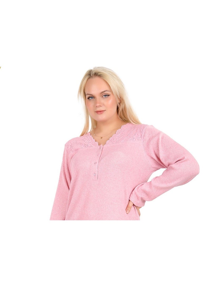 Dadoush Very special robe shirt, maxi nightgown with long robe made of soft cotton - Image 5