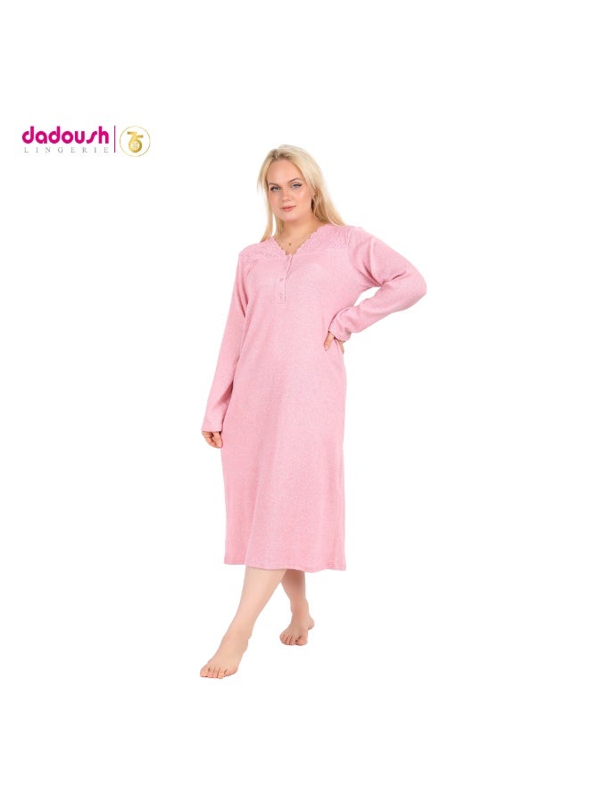 Dadoush Very special robe shirt, maxi nightgown with long robe made of soft cotton - Image 2
