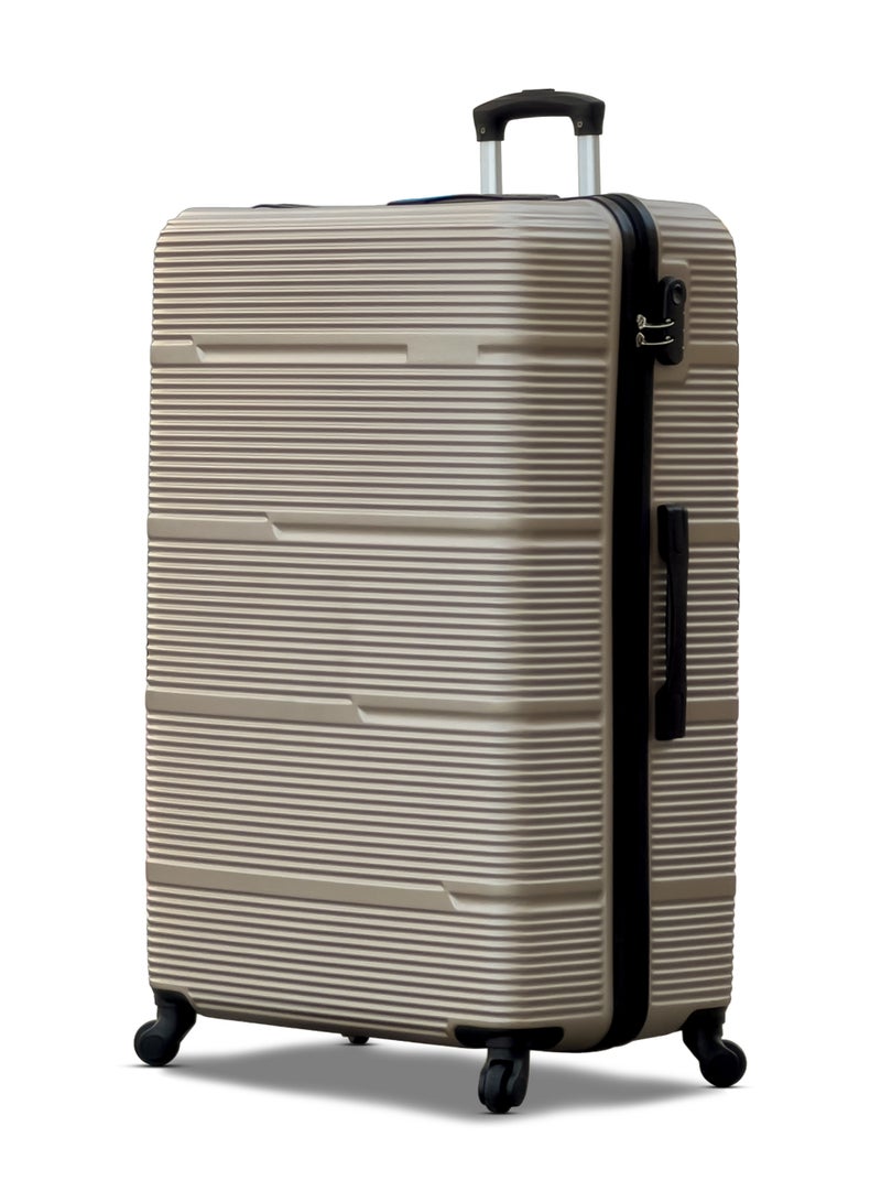 ZAAPPY Hard Shell Horizon Line ABS Lightweight 32 Inch (36-40kg) Luggage, Combination Lock Suitcase - Image 1