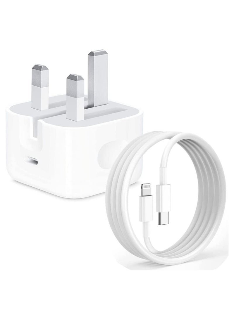 ELTRAZONE MFi Certified 20W USB C Fast Charger Plug Cable for iPhone 13 12 Pro Max/Mini/11/XS/XR/X/8 Plus/iPad - Image 1