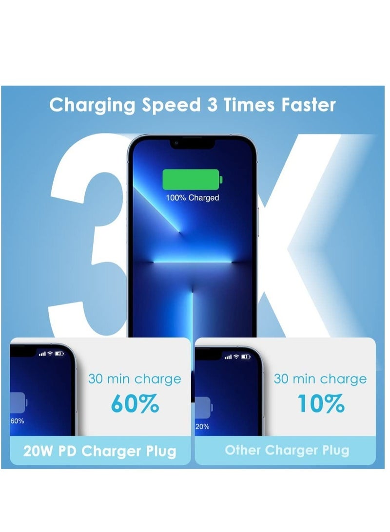ELTRAZONE MFi Certified 20W USB C Fast Charger Plug Cable for iPhone 13 12 Pro Max/Mini/11/XS/XR/X/8 Plus/iPad - Image 4