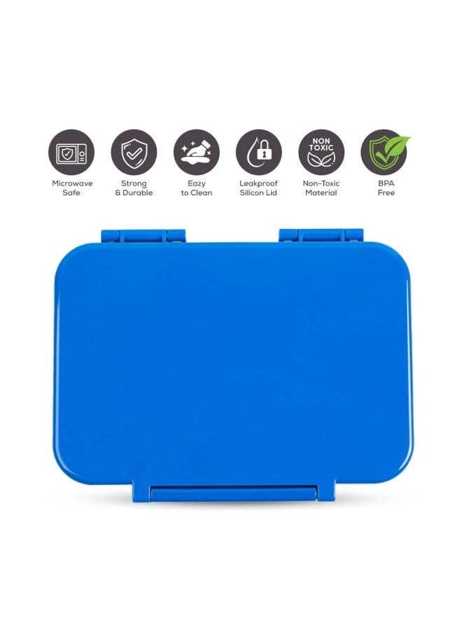 Cocobee Tritan Bento Lunch Box, 4 Compartments- Blue - Image 2