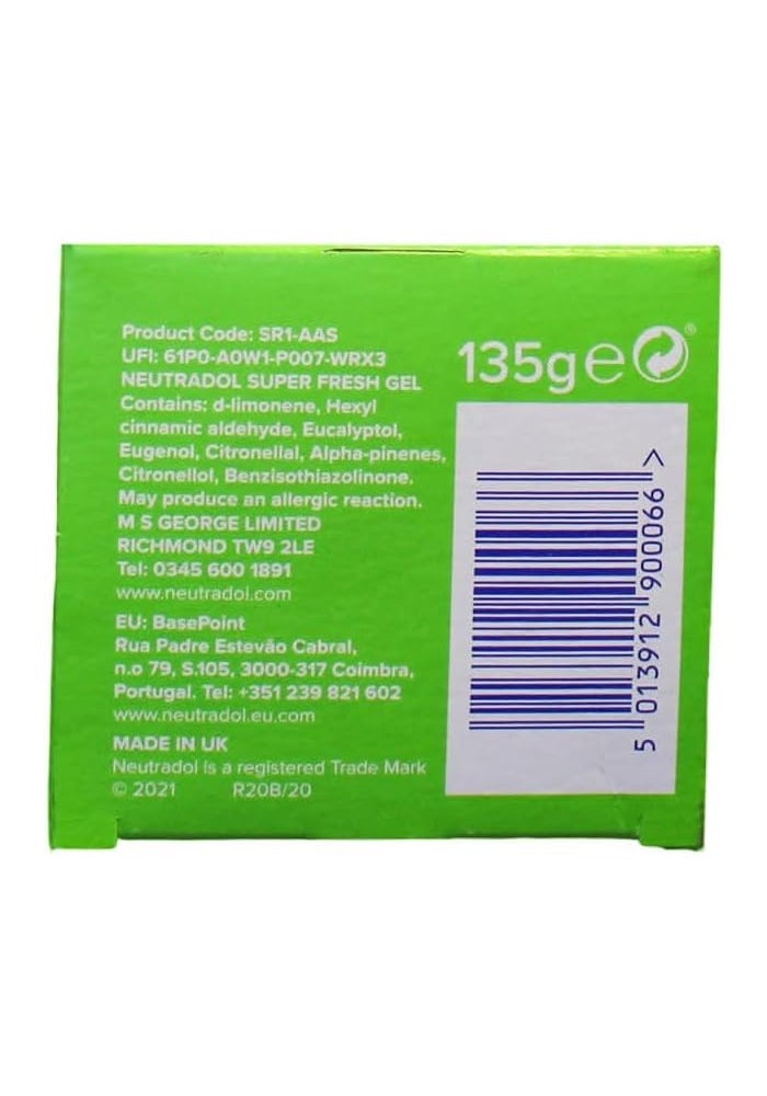 Neutradol Super Fresh Gel Odour Destroyer Air Freshener - Pack of 6 - Image 2