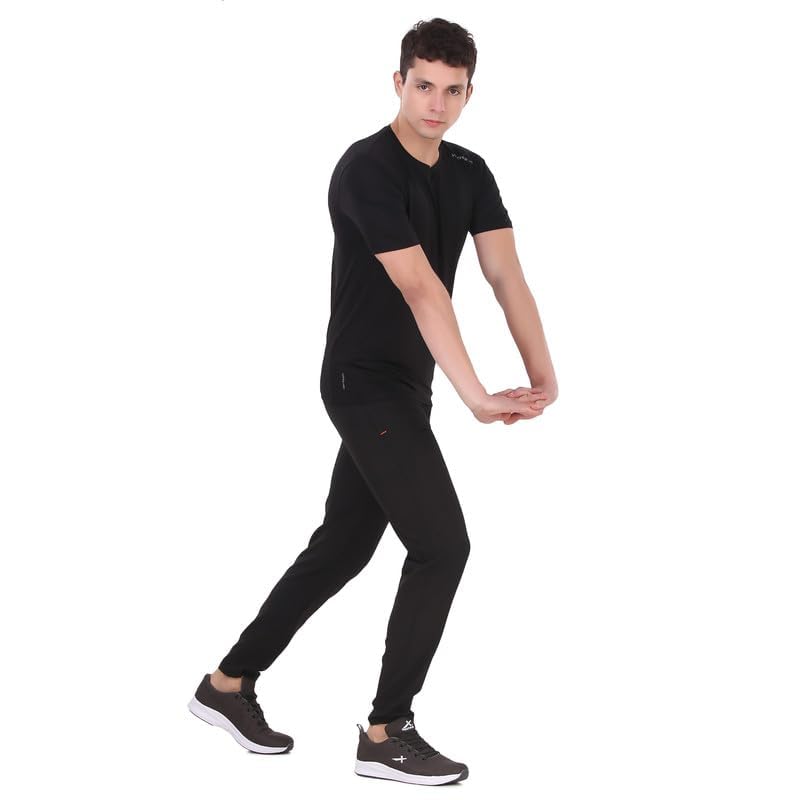 VECTOR X Self Design Men Round Neck T-Shirt 100% Polyerster (Pack of 3) - Image 5