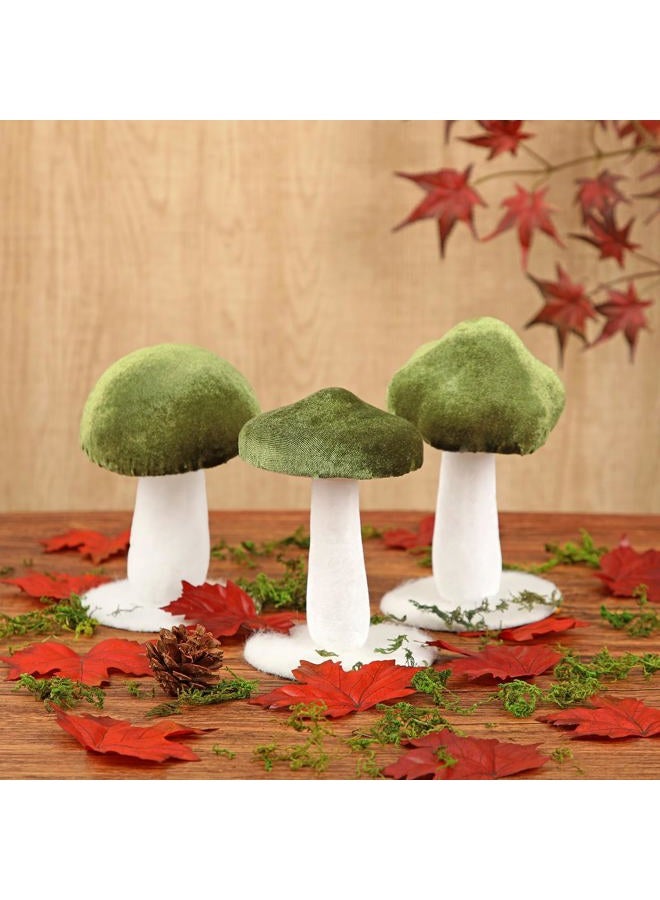 Briful 2PACK Mushrooms Fall Decoration 3PCS Orange Decorative Velvet Mushrooms Autumn Home Rustic Decor for Thanksgiving Harvest Table Centerpiece Shelf Decor - Image 5