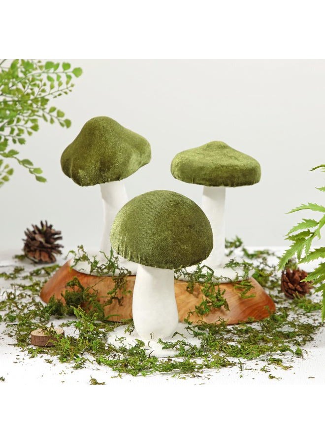Briful 2PACK Mushrooms Fall Decoration 3PCS Orange Decorative Velvet Mushrooms Autumn Home Rustic Decor for Thanksgiving Harvest Table Centerpiece Shelf Decor - Image 4