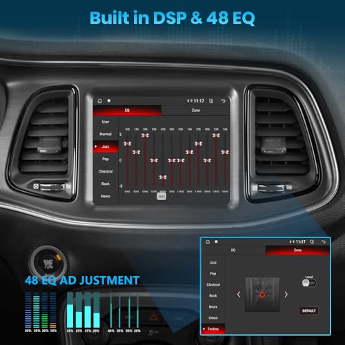 AWESAFE 8.4 Inch Car Radio for Dodge Charger Challenger 2015 2016 2017 2018 2019, Android 13 Touch Screen Head Unit with Wireless CarPlay & Android Auto Bluetooth WiFi GPS Navigation - Image 5