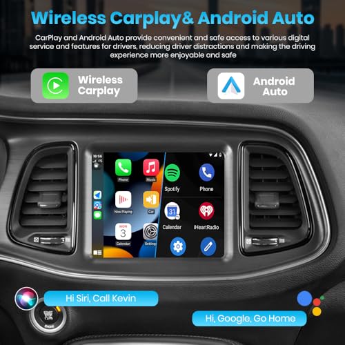 AWESAFE 8.4 Inch Car Radio for Dodge Charger Challenger 2015 2016 2017 2018 2019, Android 13 Touch Screen Head Unit with Wireless CarPlay & Android Auto Bluetooth WiFi GPS Navigation - Image 2