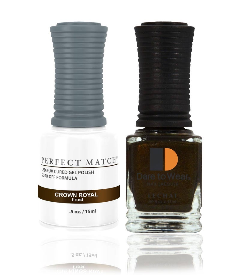 Perfect Match Gel Nail Polish 15ml Soak Off Long Lasting High Shine UV LED Gel Non Toxic Easy Application Wide Color Range for Manicure and Pedicure Crown Royal PMS75