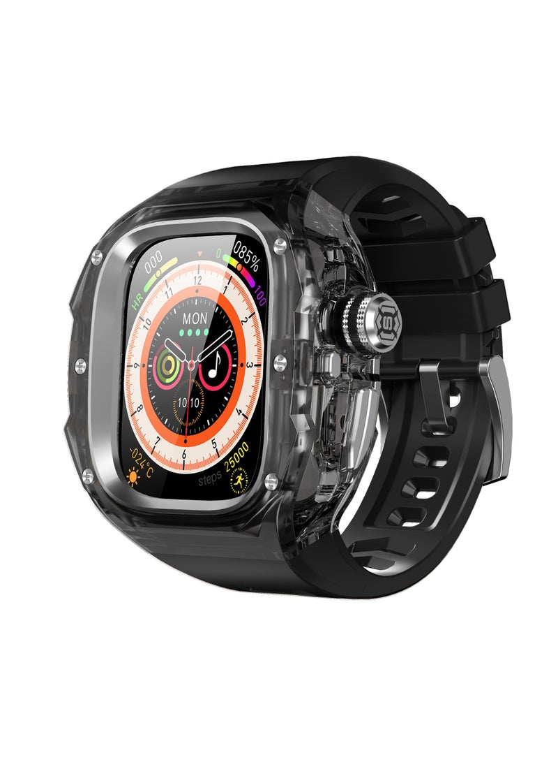 عام سوار ساعة معدني بلوري (Crystal Metal)، سوار مقاوم للماء مقاس 49 مم لساعات Apple iWatch Ultra / 2 / 3. - Image 1
