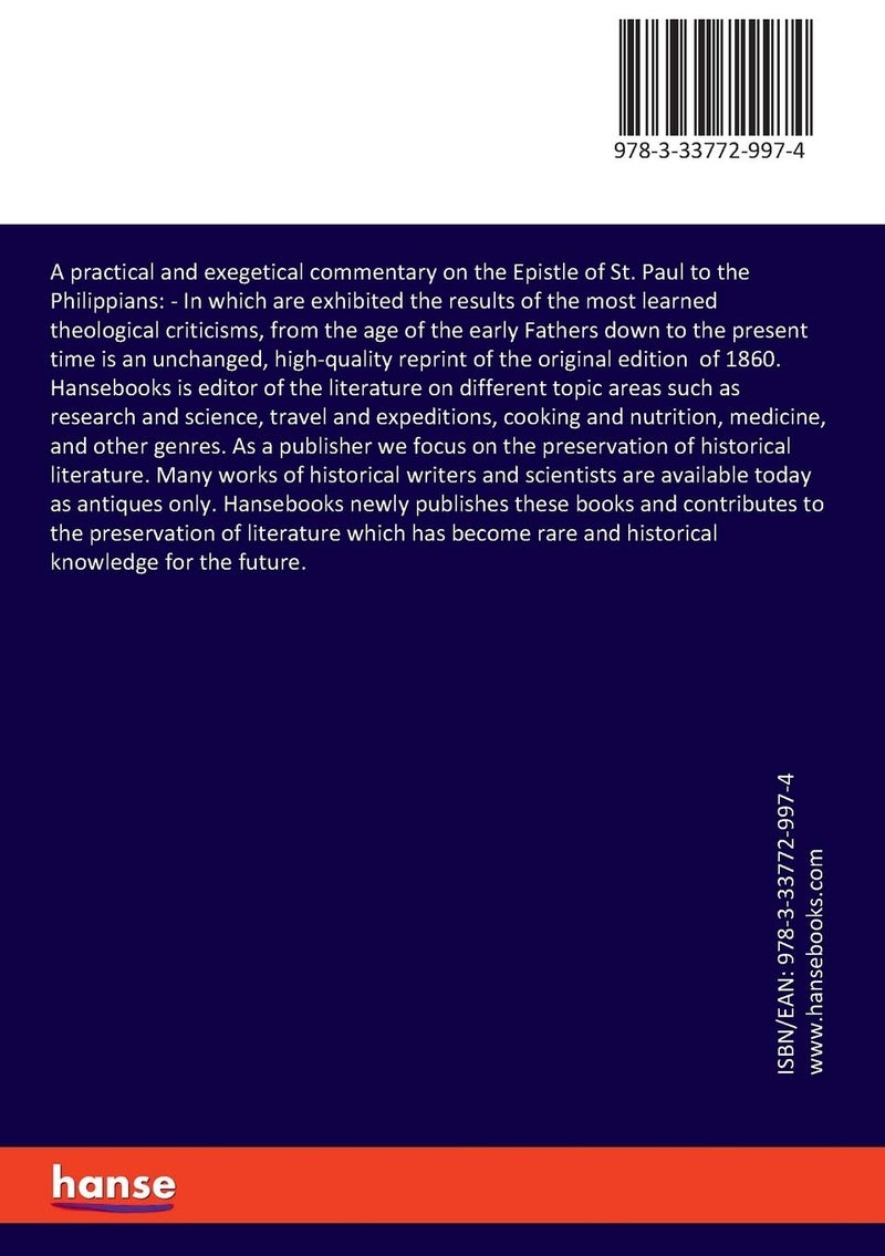 A practical and exegetical commentary on the Epistle of St. Paul to the Philippians  - Image 2