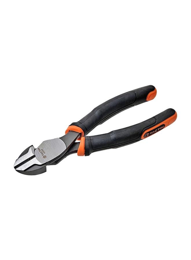 Tactix Heavy Duty Chunky Handle Diagonal Cutting Plier Black and Orange 7.5inch 200008 - Image 3