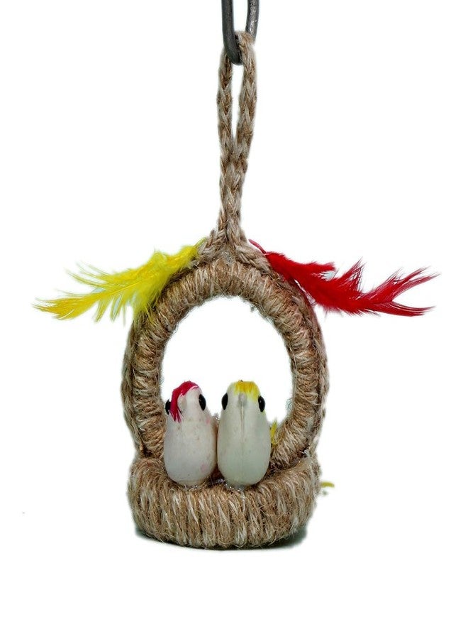 CEUTA Chidiya Decorative Artificial Birds Nest Wall Hanging (Multicolour, Set of 2) - Image 2