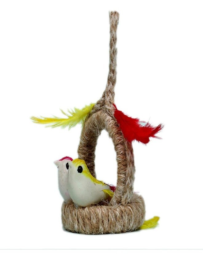 CEUTA Chidiya Decorative Artificial Birds Nest Wall Hanging (Multicolour, Set of 2) - Image 3