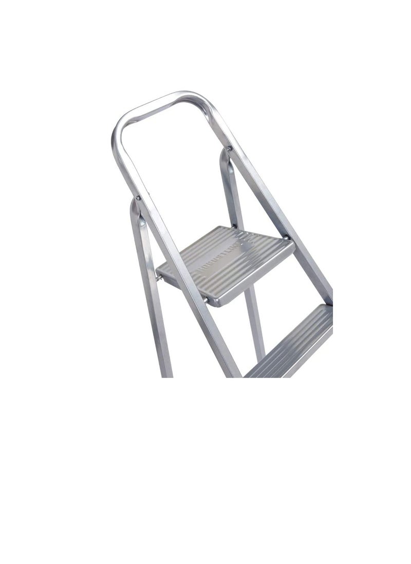 ROBUSTLINE Robustline Heavy Duty Steel Ladder, Ultra Stable Folding Ladder. (7 Step, Silver)  - Image 3