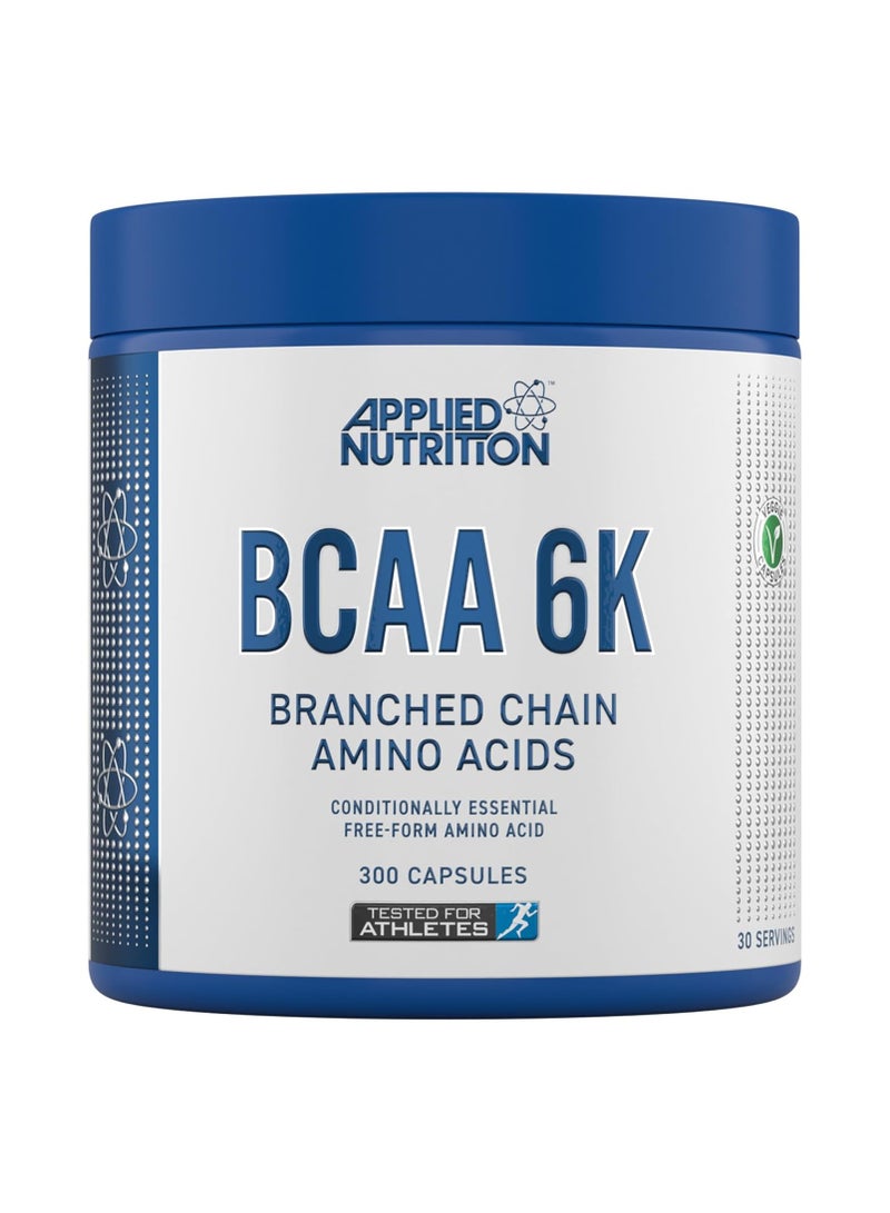Applied Nutrition- BCAA 6K Branched Chain Amino Acids 300 Capsules - Image 1