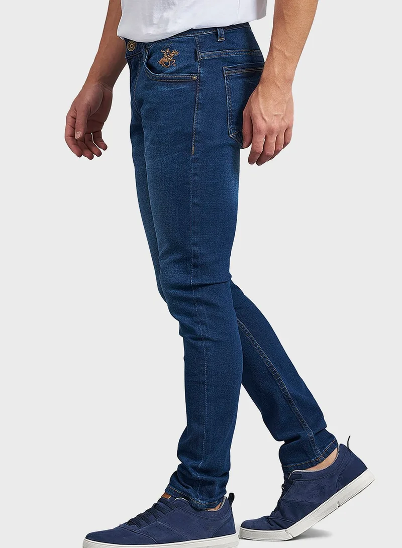 bhpoloclub Mid Wash Skinny Fit Jeans